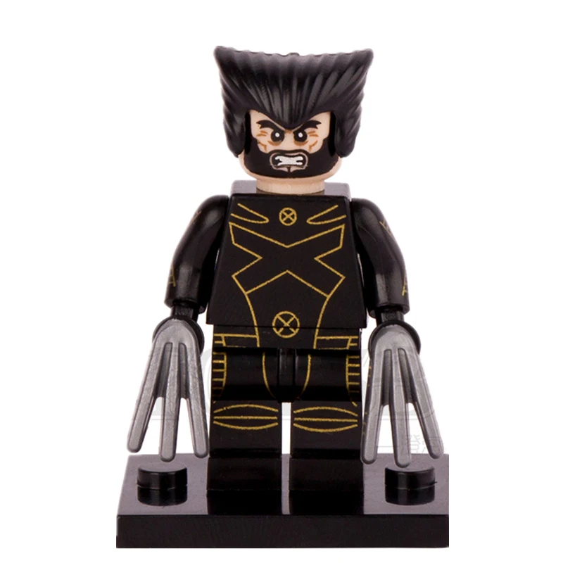 Goede Enkele Verkoop Zwart Wolverine James X MEN Apocalypse MARVEL SUPER HEROES Model minifig Monteren Bouwstenen Kinderen Speelgoed Geschenken