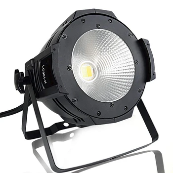 

Free shipping 100W COB par stage effect light for disco dj wash beam spot work with led moving head dmx lighting