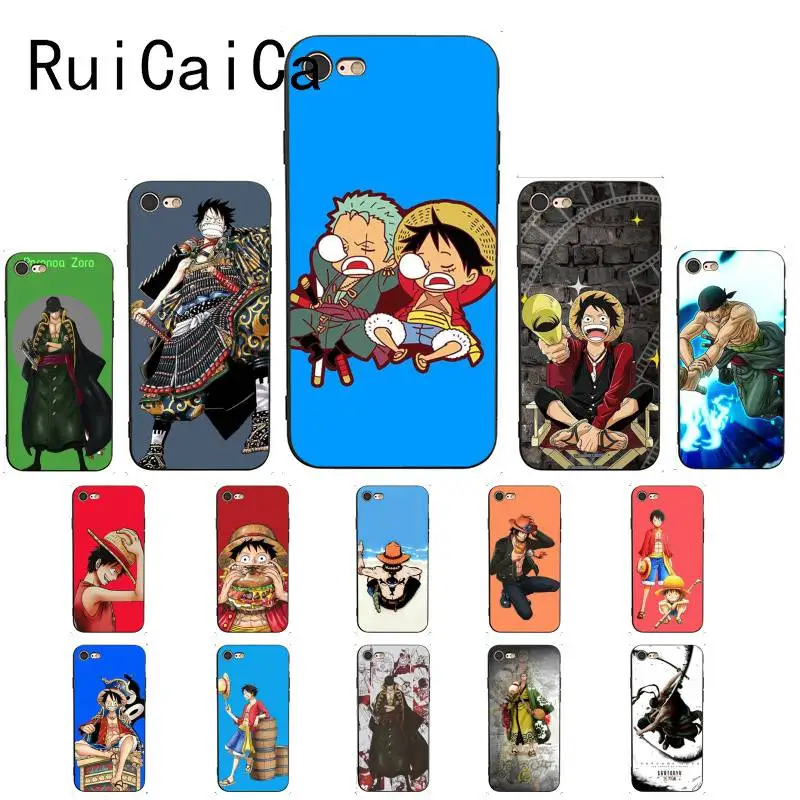 

RuiCaiCa ONE PIECE Anime Cartoon Luffy Zoro smile couple Phone Case For iPhone8 7 6 6S Plus X XSMAX 5 5S SE XR 11 11pro 11promax