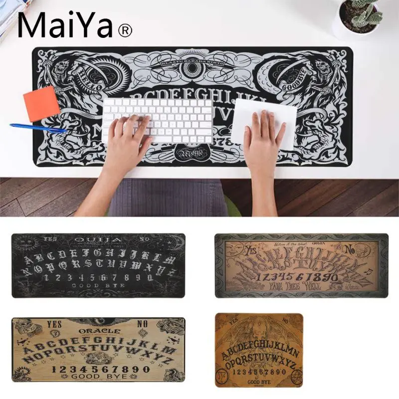 

Maiya 2019 New Ouija Board Rubber Pad to Mouse Game Locking Edge Gaming mouse pad Anime Mousepad mat Speed Version For Dota2 LOL