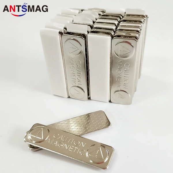 

50pack Magnetic Name Tag Badge Fastener ID Holder Metal Card Strong Magnet