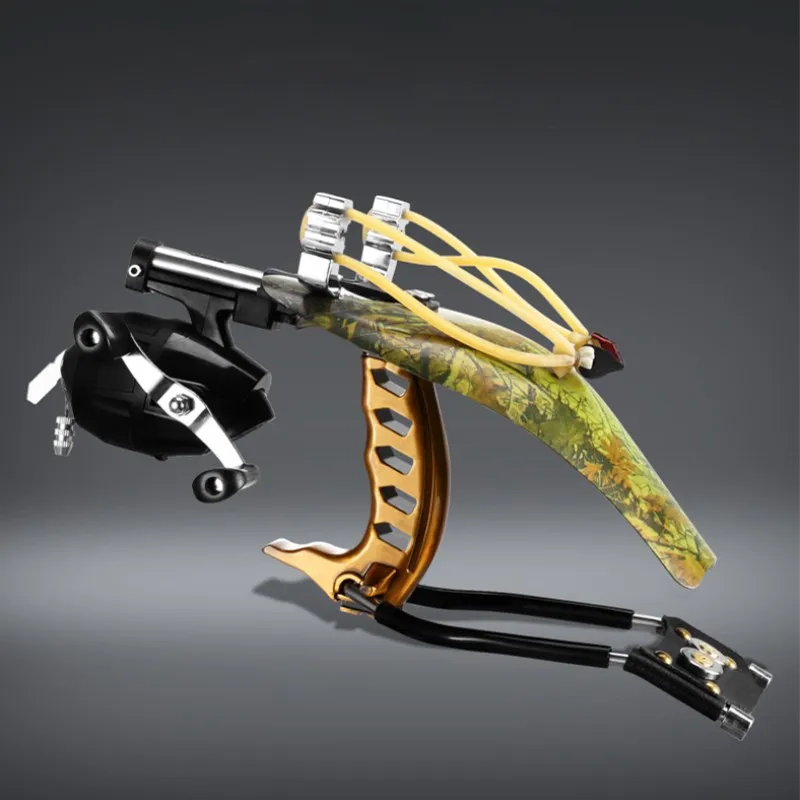 

Powerful Catapult Fishing Slingshot with Arrow Laser Slingshot Powerful Fishing Catapult Black Hunting Slingshot For Men