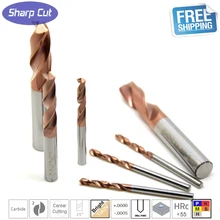 4mm (4D*50L) Micro grain solid Tungsten carbide CNC Twist Drill Bits HRC55,Carbide Drill bits For Metal working