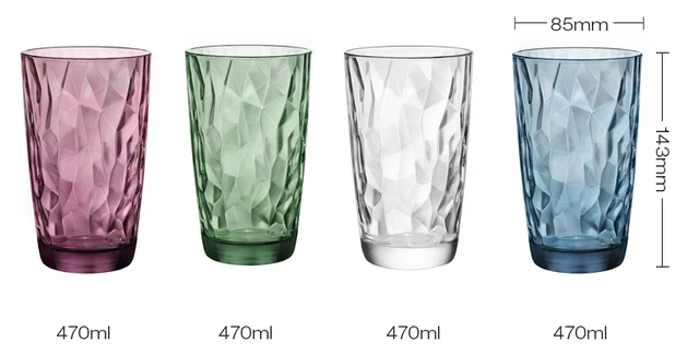 Gobelet à eau en verre européen sans plomb, original, transparent, verres à  pied, jus ménagers, cliquets