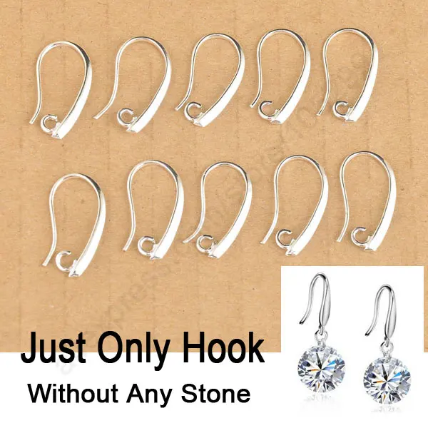 100PCS/Lot Wholesale 925 Sterling Silver Jewelry Findings Earring Pinch