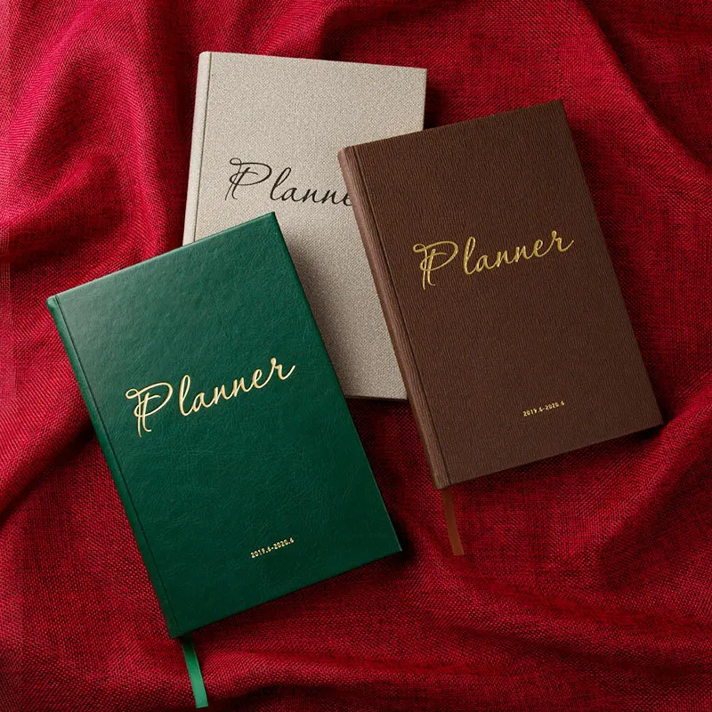 

Agendas 2019.6-2020-6 Planner Organizer A5 Diary Notebook and Journals Luxury Vintage Weekly Monthly Note Book Vintage Schedule