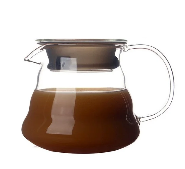 

1PC New Design Glass Coffee Teapot Coffee Share Pot Clouds Heat Resistant Glass Lovely Pot Coffee Tea Sets JQ 1073