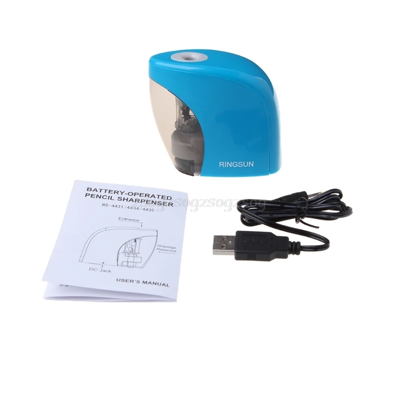 

Electric Auto Pencil Sharpener Battery/USB Powered for Graphite Colored Pencils Au31 Dropship