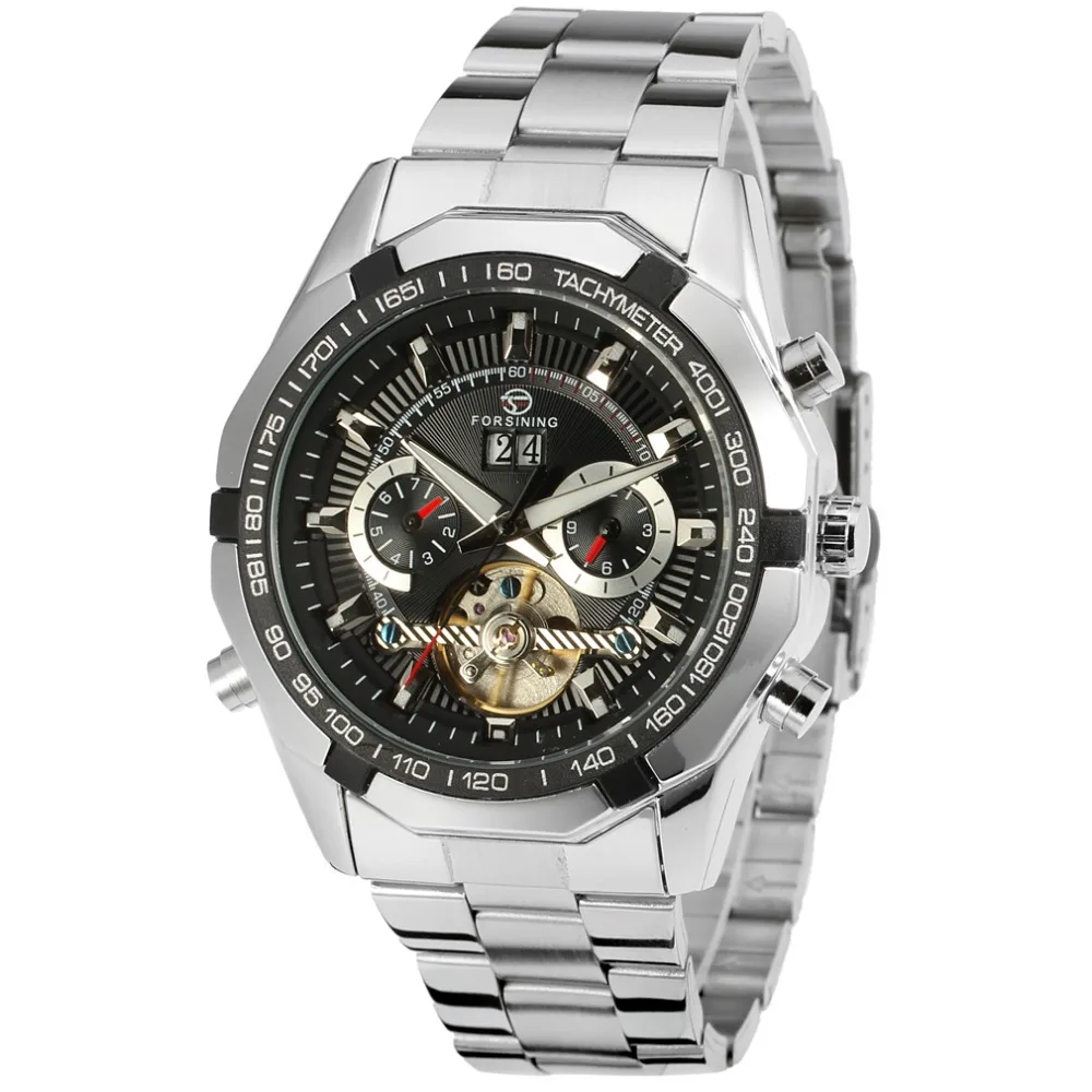 Forsining Classic Automatic Stainless Steel China Wholesale Luxury Men Gold color Watches