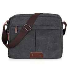 9039A Classic Messenger Bag Vintage Canvas Shoulder Bag for Men