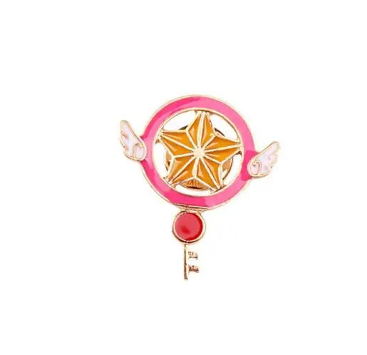 Реальные круглые Broche различные Сакура Брошь Pin мультфильм аниме бижутерия одежда аксессуары металлические броши для подарок