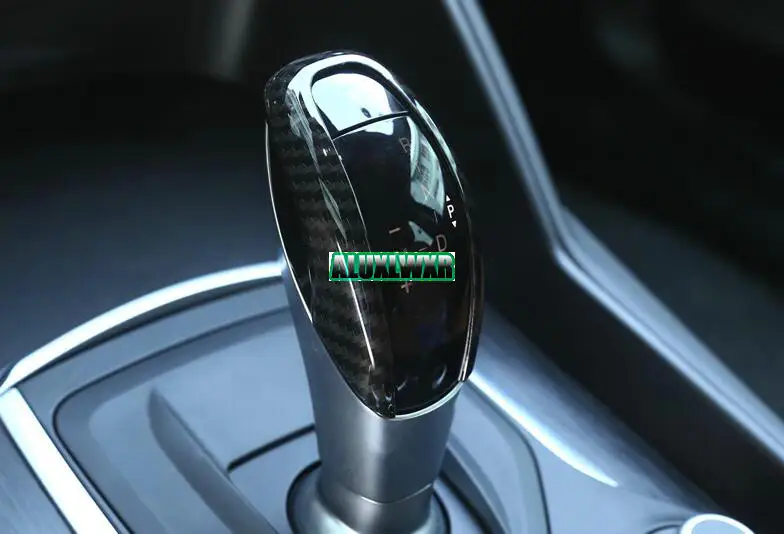 Автомобиль-Стайлинг из углеродного волокна стиль ABS пластиковая крышка переключения передач Накладка для Alfa Romeo Giulia Stelvio автомобильные аксессуары
