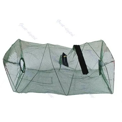

M112-5pcs New Crab Fish Crawdad Shrimp Minnow Fishing Bait Trap Cast Dip Net Cage 50cm *20cm
