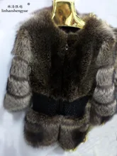 Linhaoshengyue 2014 the latest American raccoon fur coat