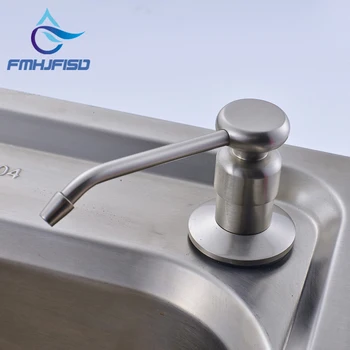 

Free Shipping Kitchen Soap Dispenser 220ML Brushed Nickel High Quality