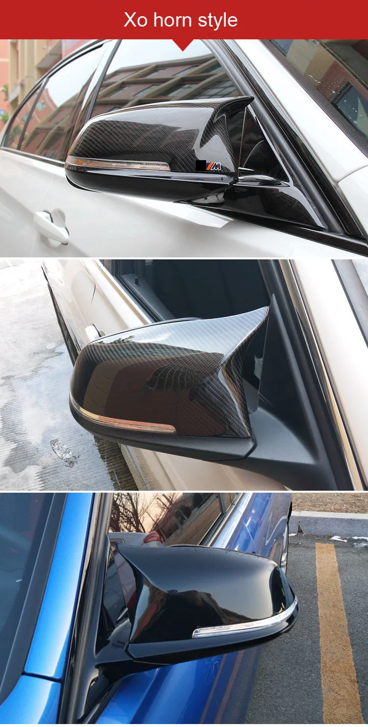 Автомобильные аксессуары замена углеродного волокна м выглядеть накладки на автомобильные зеркала шапки в виде ракушки для BMW 1 2 3 серии F20 F21 F22 F23 F30 F31 F34