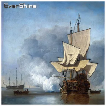 

EverShine 5D DIY Diamond Painting Full Drill Ship Scenery Pictures Of Rhinestones Diamond Embroidery Landscape Wall Decor
