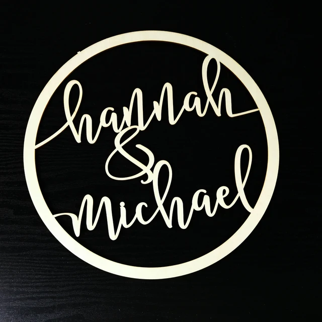 Wedding Wooden hexagon Sign Custom Personalized Bride and Groom Name Wedding Photo Props Rustic Wedding Decoration 2