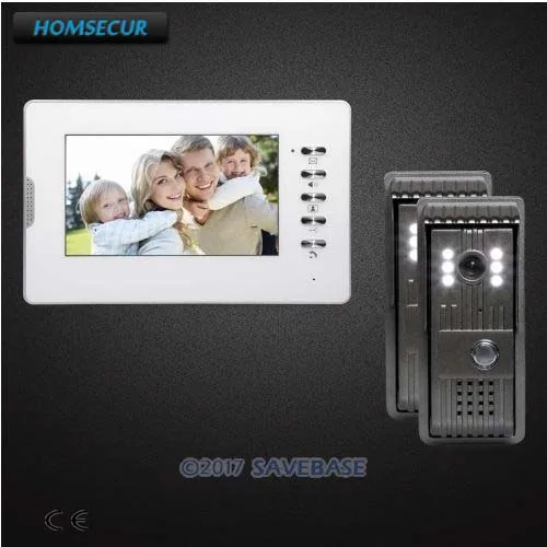 

HOMSECUR 7" Video Door Entry Call System with Mute Mode for Home Security for House/ Flat
