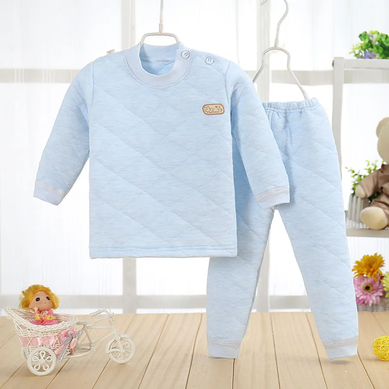

Baby Pajamas 1-2T Girls Boys Winter Warm Pajamas Bathrobes A101 Cotton Long Sleeve Baby Sleeper Suit Nightwear For Children