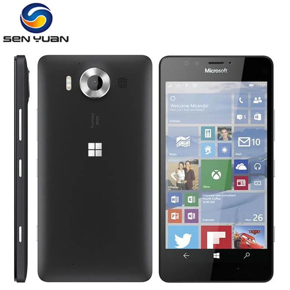 Оригинальный разблокированный телефон nokia Microsoft Lumia 950 с одной Sim картой Windows