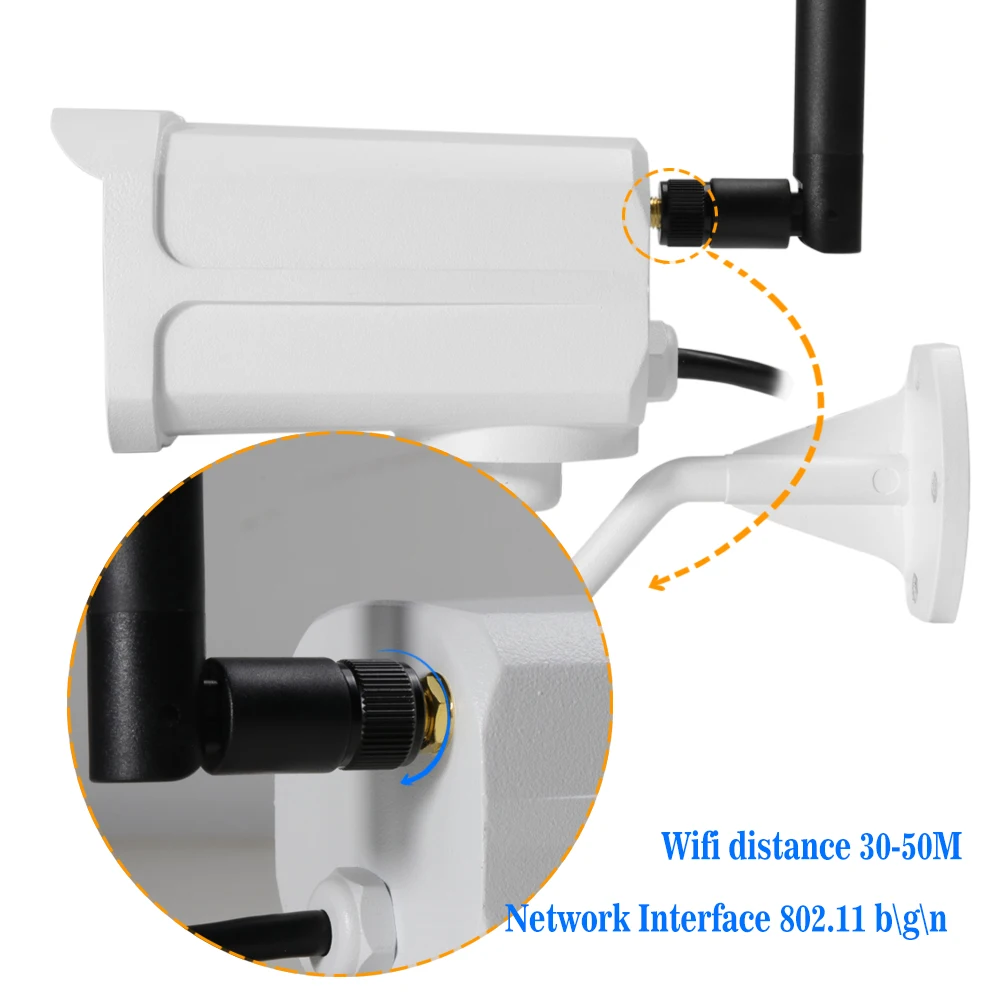 HJT Full hd 1080P 2.0MP IP камера H.264 SD слот для карты WIFI CCTV Белый 4IR Ночное Видение Движения