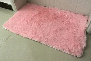 HUAMAO напольные ковры Нескользящие мягкий коврик для спальни модели шелковистый ковер коврики диван искусственная кожа спальня коврики для гостиной - Цвет: Розовый