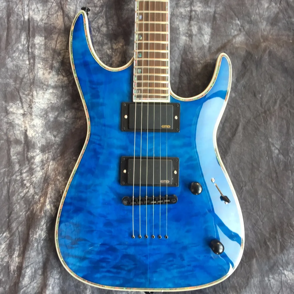 2018 Best selling electric guitar blue 24 quality high quality guitar