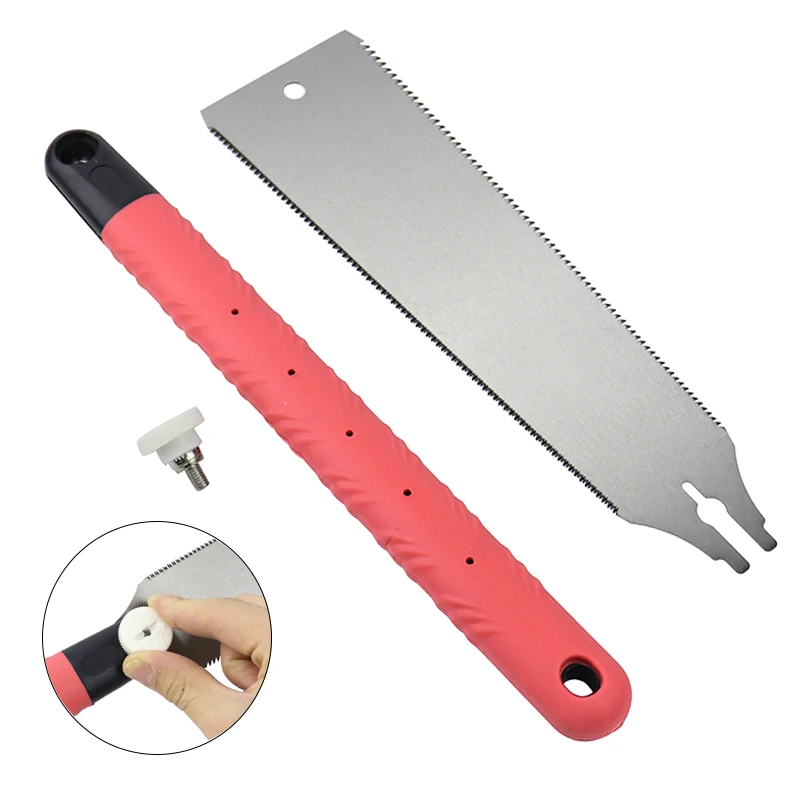 3-edge Teeth Hand Saw Pull Razor Saw Medium Crosscut For Garden Pruning Wood Bamboo PVC Plastic Cutting Woodworking Tools