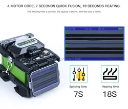 FTTH точность сварочный аппарат Komshine FX37 с 0.02dB потери сращивания как SUMITOMO TYPE-71C сварочный аппарат