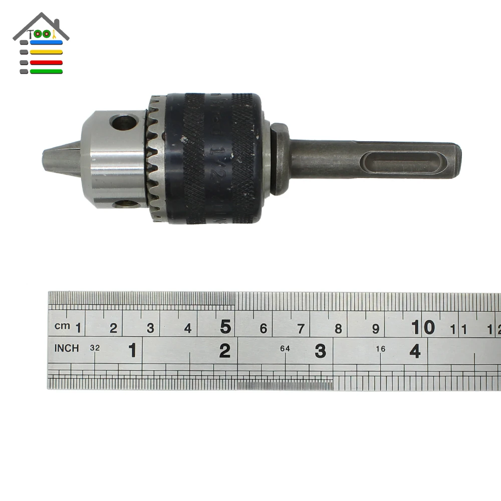 Сменный Быстрозажимной сверлильный патрон 1,5-10 мм 1/"-20UNF резьба с ключом и адаптером SDS Plus для электрического перфоратора