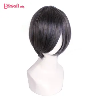 

L-email wig New Black Butler Ciel Phantomhive Cosplay Wigs Heat Resistant Synthetic Hair Perucas Cosplay Wig