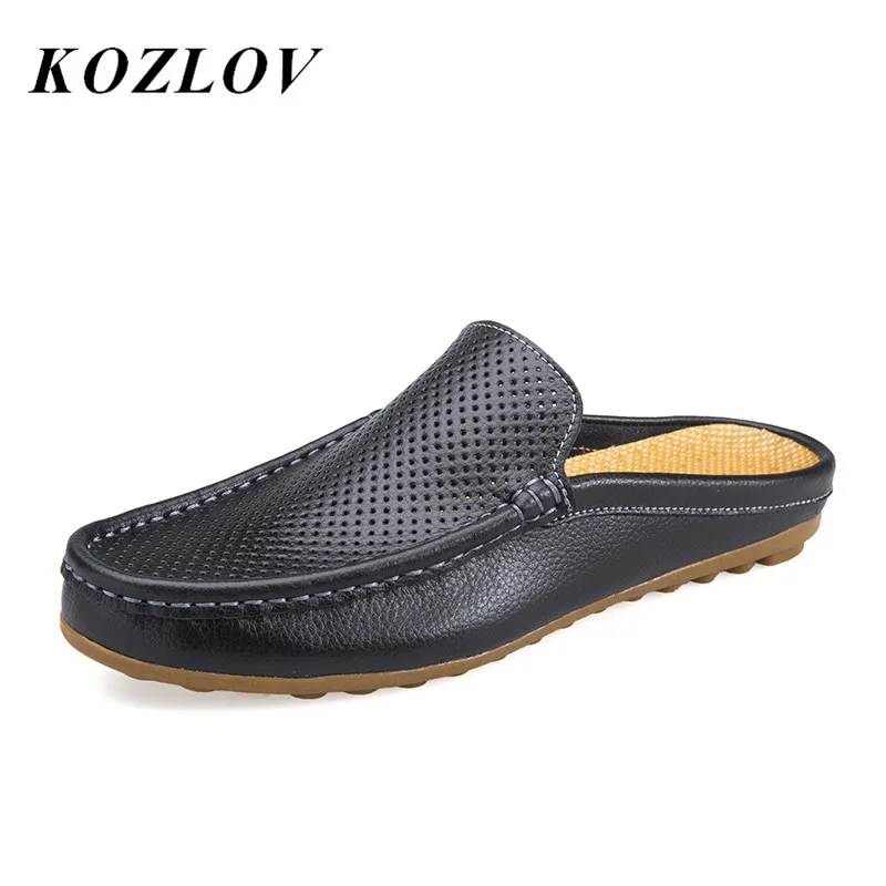 Men Slip On Loafer Driving Moccasin Casual Breathable Shoes Hollow Out Sandals