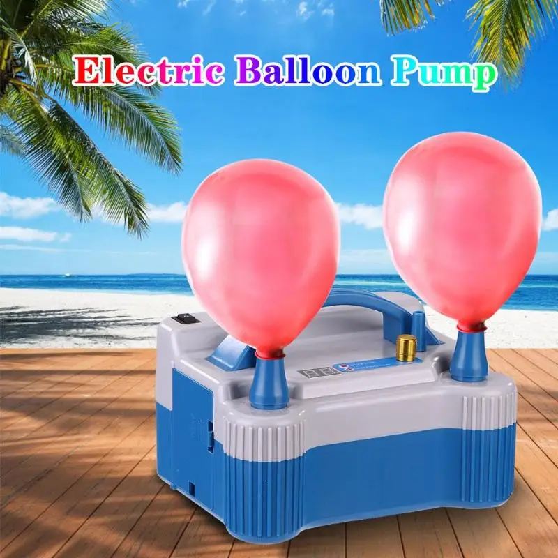 

Double Hole Balloon Pump Inflatable Bed Inflator Pump Balloon Inflator Electric Air Pump Save Time Effortless Party