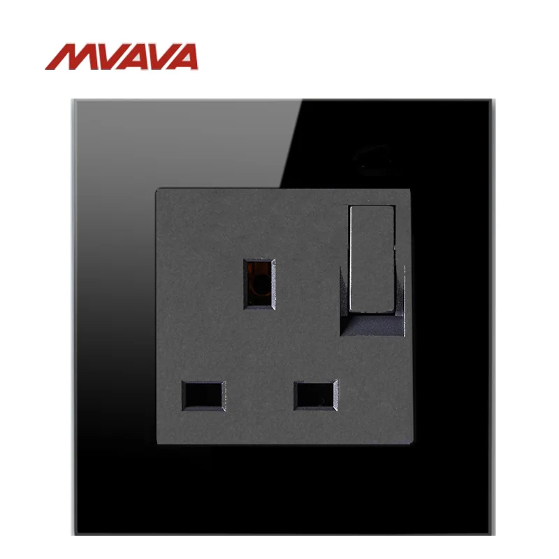 MVAVA 13A настенная декоративная Коммутируемая розетка стандарт Великобритании/ЕС с