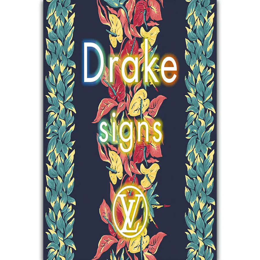 G2861 Drake DJ Pop Singer Music Album Cover A4 Art Poster Silk Light Canvas Painting Print Home Decor For Wall