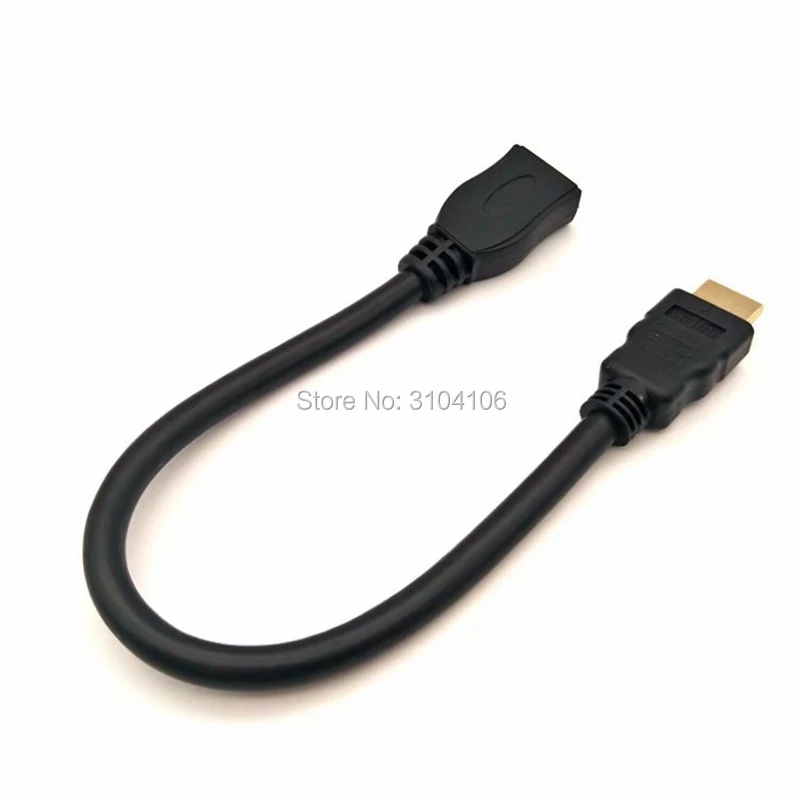 HDMI удлинитель 20 см HDMI 4K 3D 2,0 v HDMI расширенный кабель адаптер для HD tv lcd ноутбука PS3 проектора