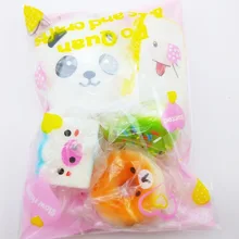 5 шт./партия, игрушки, мягкий Кот, хлеб, торт, брелок в виде пончика, милый мягкий мороженое, мягкий, медленно поднимающийся, антистресс