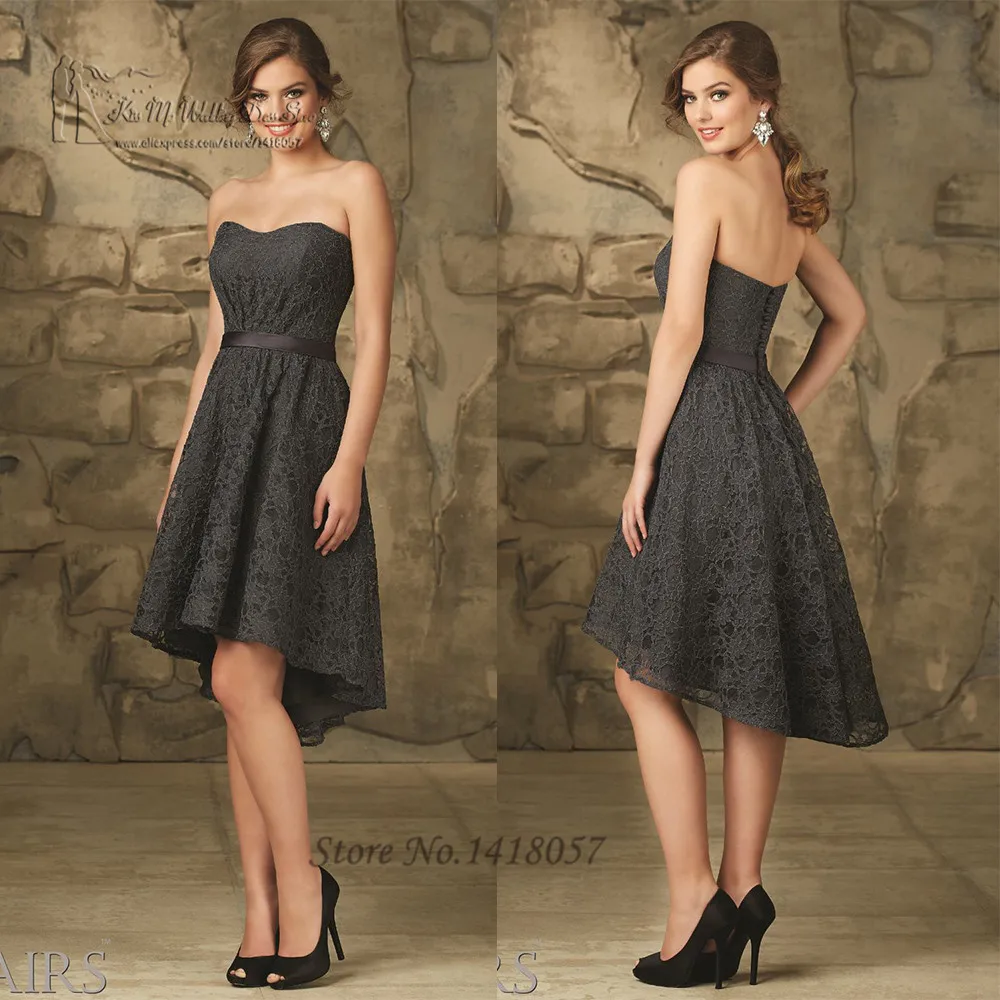 Charcoal Color Bridesmaid Dresses