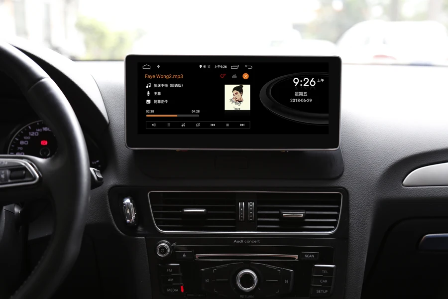 Автомобильный радиопроигрыватель с сенсорным экраном Android 8 0 для Audi A4L A5 Q5 2009 2017