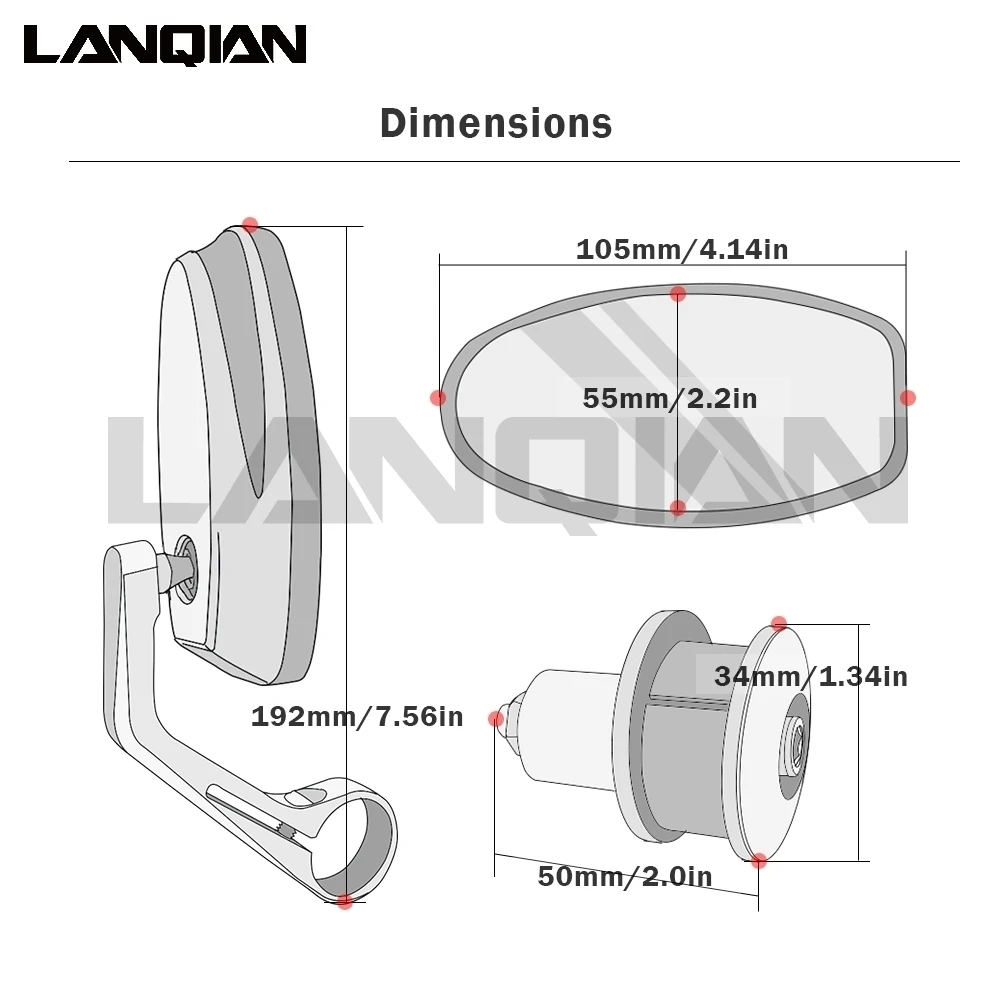 22 мм 7/8 &quotCNC мотоциклетные боковые зеркала зеркало заднего вида для KTM Duke 125 200 250 390