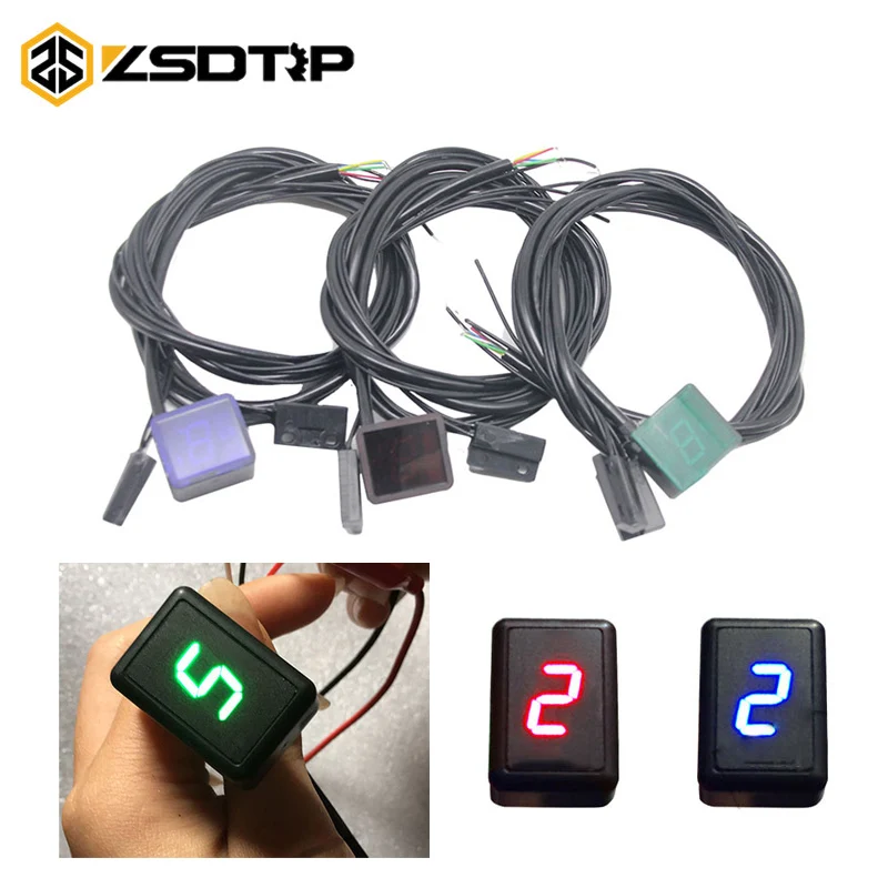 Zsdtrpmotorcycle Led Digital Gear Indicator Carstyling For Motorcycle