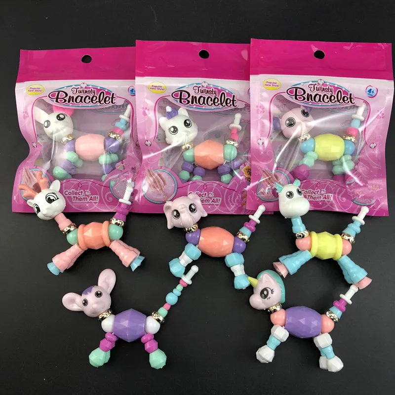 

Toys Bracelet for Kids twisty Magical Animal Bracelet for Girls Toys Party Bracelet for X-mas Gift