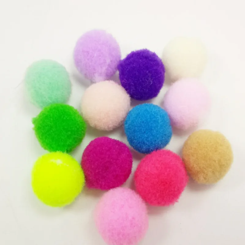 100 шт 10 мм разные цвета в произвольном порядке помпоны одежда ручной работы материалы DIY детские игрушки аксессуары