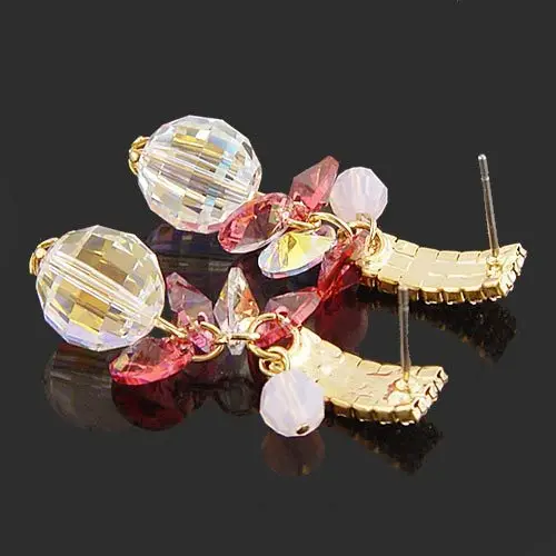 wonderful crystal flowers lady/s earrings (xxscj2) | Украшения и аксессуары