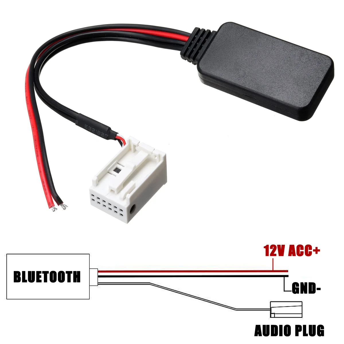 12pin Car Bluetooth Adapter Wireless Radio Stereo Aux Cable For Mercedes For Benz W169 W245 W203 W209 W164 For Iphone For Ipad Bluetooth Car Kit Aliexpress