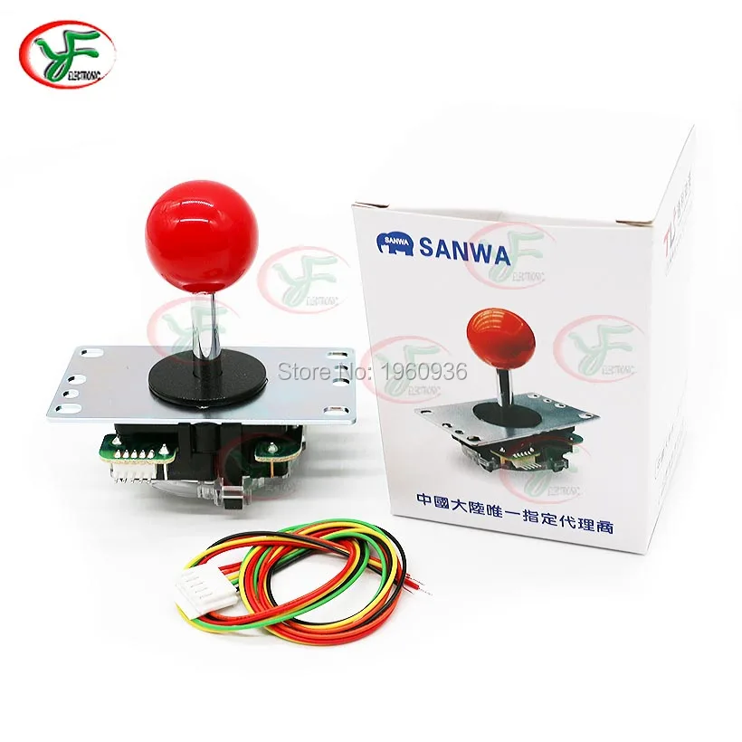 1 шт. Япония Sanwa JLF-TP-8YT джойстик+ 8 шт. OBSF-30 кнопки для аркадных DIY наборы деталей