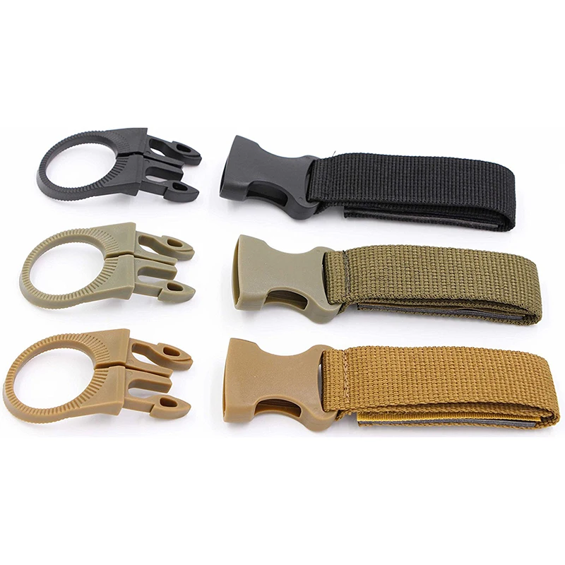

MrY 3 colors Plastic EDC Clip Cycling Water Bottle Holder Hook Hiking Carabiner Camping Convenient Water Bottle Clip Key Chain