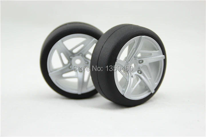 

Новый дизайн 4 шт RC1/10 высокоскоростные шины для дрифта обод колеса с шиной звезды 3 мм Смещение (покраска серебро) подходит для 1:10 дрейфа автомобиля