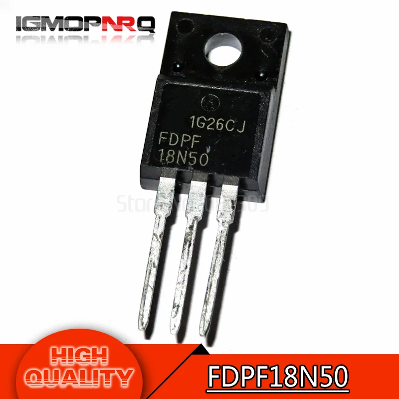 50pcs free shipping FDPF18N50 18N50 18N50T 500V 18A N Channel MOSFET TO ...